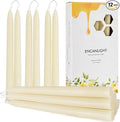 10" Natural Bee Waxs Candle Candlesticks 12 Pack,9 Hour Pure Long Burning Time,Cheer Up Gift for Friends Coworkers Dripless and Smokeless for Home Decor Party