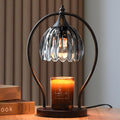 Candle Warmer Lamp, Vintage Dimmable Candle Warmer with Timer, Wax Melts Warmer for Jar Candles Birthday Gifts for Men & Women, House Warming Gifts New Home Decor for Bedroom Living Room, Gray Black