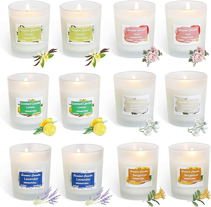 Generic 12-Pack Scented Soy Wax Flexible & Long-Lasting Precise Home Scenting for Indoor Relaxation Scented Gift Set for Women Aromatherapys