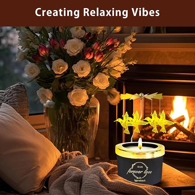 Candle Gifts for Women, Birthday Gift for Women & Mom, Unique Personalized Gifts for Daughter Sister Friends, Funny Candle Sets, Funny Candle Gift for Woman in Christmas (BLK Hummingbird)