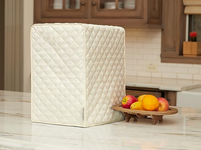 Covermates Keepsakes - Blender Cover - Dust Protection - Stain Resistant - Washable - Appliance Cover, Cream