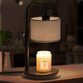FINCMY Candle Warmer Lamp with Timer, Dimmable Candle Wax Warmer Candle Lamp with 2 Bulbs, House Warming Gifts Birthday Gifts for Women Bedroom Home Decor (Gray-Upgraded)