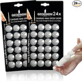 48pcs White Art Deco Taper Candle Wax Dots - Adhesive, Soft Wax for Any Candle Holder - Unscented