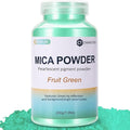 Mica Powder,200g/7.26oz Large Jar,Fruit Green Mica Powder Pigment for Epoxy Resin，Lip Gloss，Paint，Dye，Soap Making，Nail Polish,Candle Making,Bath Bombs