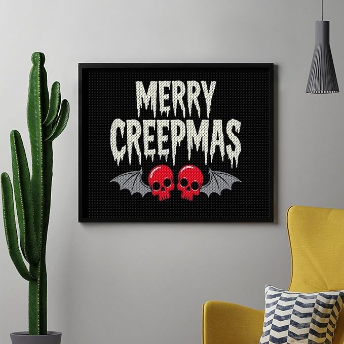 AIVKIEJK Diamond Painting Kits for Adults - Halloween & Christmas Gothic Ghost Christmas Painting DIY 5D Full Drill Diamond Dots Paintings with Diamonds Gem Art and Crafts Home Decor 16"x20"