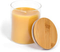 BeeTheLight Beeswax Jar Candle - 100% Pure USA Bees Wax in Glass Container - All Natural Light Honey Scent