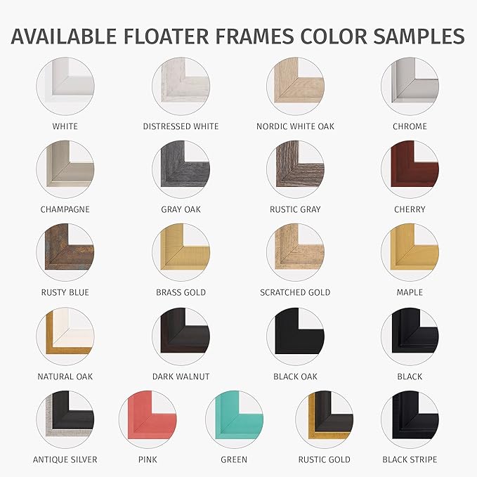 Pixy Canvas Floater Frame 4x12 for 1-1/2 (1.5) inch Deep Canvas Paintings/Canvas Prints/Wood Canvas Panels/Wall Art/Wall Decor/Home Decor/Artwork (Rustic Gold, 4 x 12 inch, Landscape)