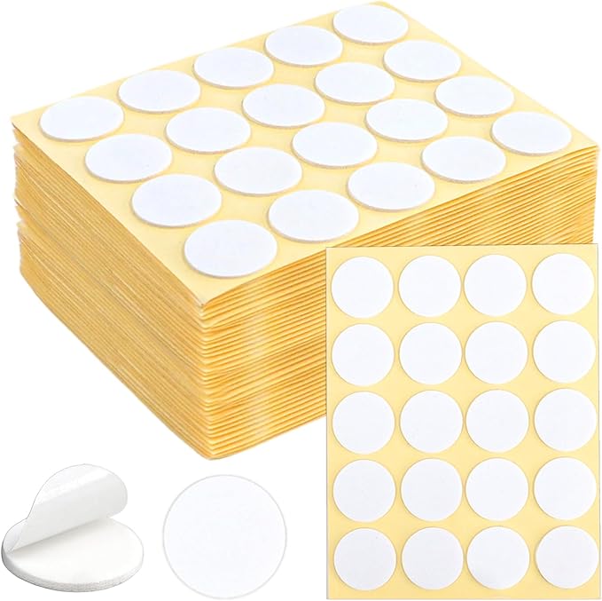 ZNBSIXP 400PCS Candle Wick Stickers, Premium Heat Resistant Double-Sided Foam Adhesive Dots - Strong Wick Stickers for Candle Making Kit, Adheres Steady in Hot Wax