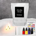 Feifeiya 1 Pack 3.3 lb Pearled Candle Sand DIY Pearled Candle Making Kit Included 20 Wicks and 4 Dye Refillable Beaded Wax Sand All Natural Beaded Wax for Home Christmas Wedding Party