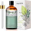 PHATOIL Pure Eucalyptus Essential Oil, 100% Pure Therapeutic Grade Premium Oil for Hair Care, Skin, Aromatherapy 3.38Fl Oz