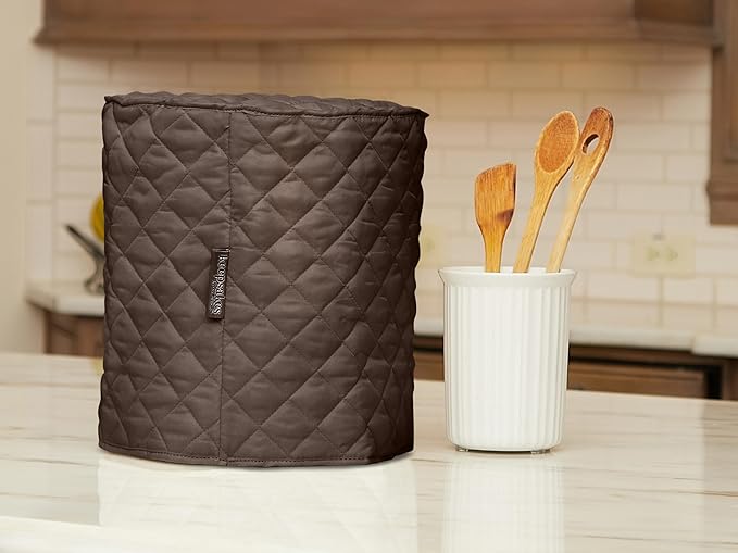 Covermates Keepsakes Slow Cooker Cover – Quilted Electric Appliance Protector for Kitchen Counter Storage – Dust & Stain Resistant – Washable Slip-On Design, Bronze