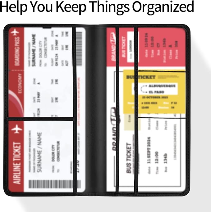 Car Registration and Insurance Card Holder - Leather Vehicle Glove Box Automobile Documents Paperwork Wallet Case Organizer for ID, Driver's License, Key Contact Information Cards