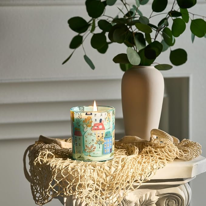 M&SENSE New York City Scent Soy Wax Aesthetic Candle - 10.2 oz | Natural Fragrance for Home& Book Candles | for Housewarming, Hostess Gifts&Home Deor,Thank You Gifts