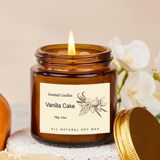 Scented Candles Gift Set for Home, 12 Pack Aromatherapy Soy Candles, 6 Fragrance Scents with 2 Gift Boxes, Long Lasting Small Candles for Relaxation, Bathroom Bedroom Office Gifts for Women