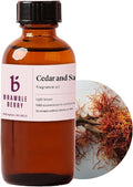 Bramble Berry Cedar and Saffron Fragrance Oil 2 oz | Rich Woodsy Scent with Patchouli, Sandalwood, Spices & Musk for Candle Making, Soap, Beard Oil & Lotion, Skin Safe, Vegan, Paraben & Phthalate Free