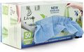 LIVOS 50 Pack Microfiber Cleaning Cloth in Box, Reusable Cleaning Rags, 11.5"x11.5", Edgeless Microfiber Wipes, Lint Free, Absorbent Shop Towels for Kitchen, Car, Glass (Blue)
