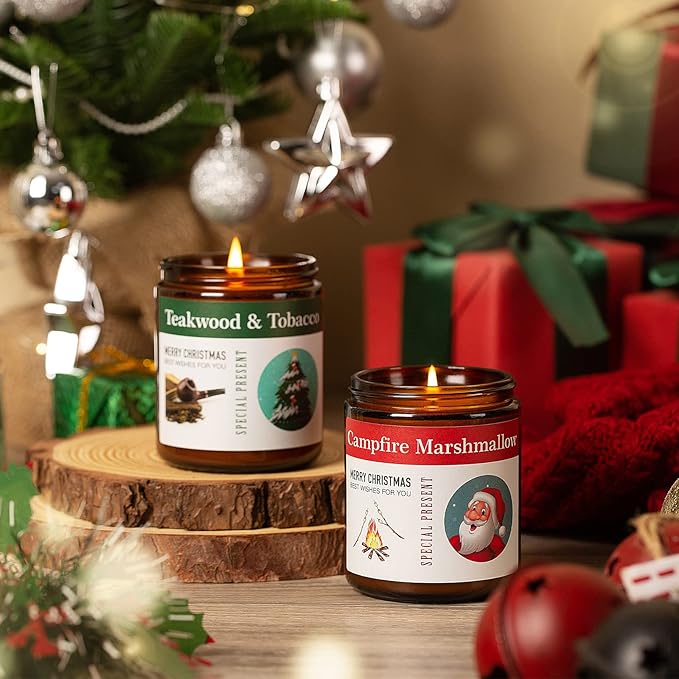 Candles for Home Scented, 4 x 7.1oz Soy Wax Candles Sets, Candles Gifts for Women Birthday Christmas