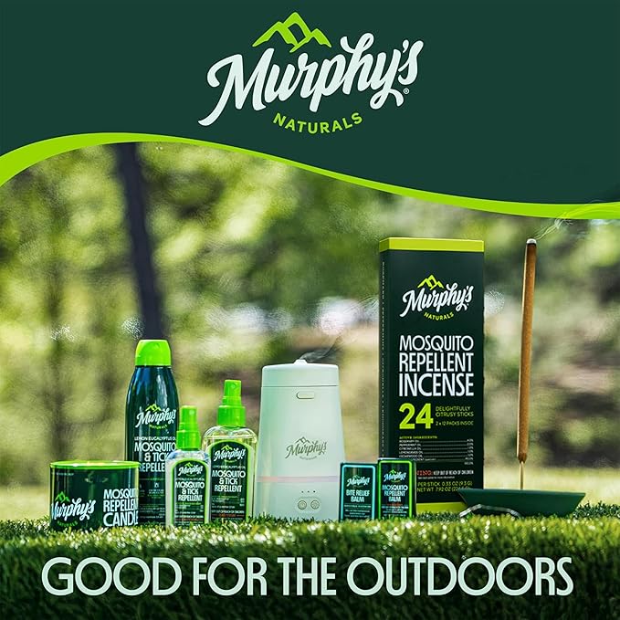 Murphy's Naturals Mini Mosquito Bug Repellent Candles for Outdoor Patio, Citronella & Essential Oils, 14-Hour Burn Time Each, 3.5 oz, 3-Pack