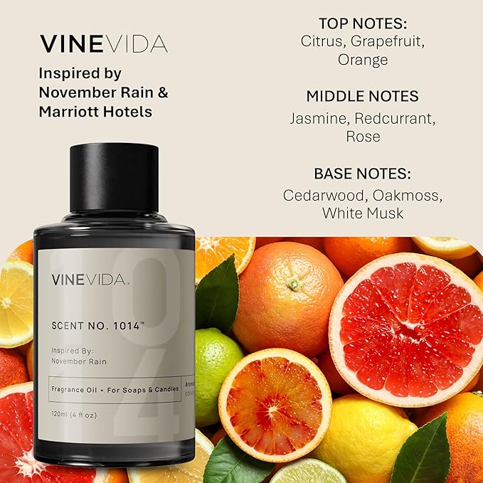 VINEVIDA [4oz] Scent No.1014 Fragrance Oil for Candle & Soap Making - Natural, Made in USA