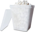 Microwave Air Popper | BPA Free Premium European Grade Clear Platinum Silicone Popcorn Maker | Replaces Microwave Popcorn Bags | Enjoy Air Popped Popcorn - No Oil Needed | by Cestari (2 Quarts)