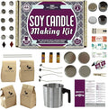 DIY Gift Kits 49-Piece Soy Candle Making Kit | Makes 14 Candles | 3 Pure Essential Oils, Soy Wax, Pouring Pot & More | DIY Starter Kit | Scented Candles Making Supplies | Great Gift for Men & Women
