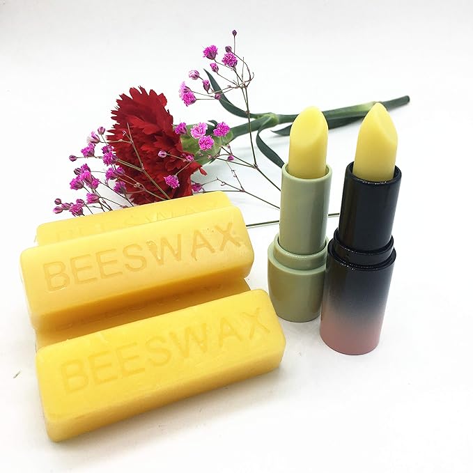Beesworks Yellow Beeswax Bars (6 oz) | 100% Pure, Cosmetic Grade, Triple-Filtered Beeswax for DIY Skin Care, Lip Balm, Lotion and Candle Making (1 oz Bars - Pack of 6)