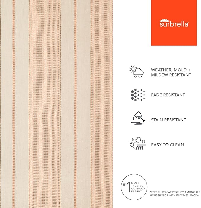 Sunbrella Fabric by The Yard | Official Sunbrella Seller | Indoor or Outdoor Upholstery Fabric for Chairs, Cushions, Drapery, Pillows, Furniture | Carlo Mesa