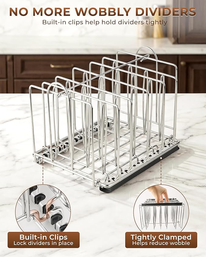 EVERIE 12 Quart Sous Vide Container with Collapsible Hinged Lid + Wobble-Free Stainless Steel Rack Divider— NSF Approved Container, BPA-Free Lid, Compatible with Anova and Instant Pot
