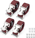 Yescom 4 pcs Drywall Stilt Straps Adjustable Foot Band Strap Replacement Kit Part Repair Accessories