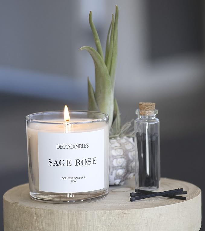 Urban Concepts by DECOCANDLES - Spices & Evergreen - Highly Scented Soy Candle - Long Lasting - Hand Poured in USA (6 Oz.)