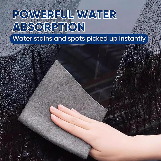 SakerPlus Thickened Magic Cleaning Cloth, 15 Pieces Lint Free Microfiber Cloth for Glass, Mirrors, Windows, Cars (19.7"x19.7" (50x50cm))