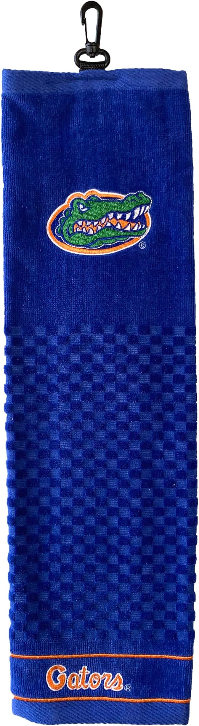 Team Golf NCAA Florida Gators Embroidered Golf Towel Embroidered Golf Towel, Checkered Scrubber Design, Embroidered Logo