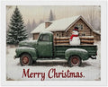 AIVKIEJK Diamond Painting Kits for Adults - Christmas Truck with Snowman & Cabin Winter Painting DIY 5D Full Drill Diamond Dots Paintings with Diamonds Gem Art and Crafts Home Decor 16"x20"