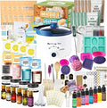 PIUH Deluxe DIY 2-in-1 Candle & Soap Making Supplies Kit with Wax Soap Melter and Candle Making Supplies for Adults Beginners, Complete Candle Soap Making Craft Kits with Melting Pot and Supplies