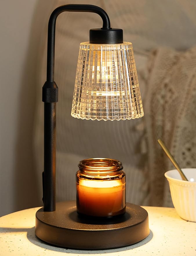 GODONLIF Candle Warmer Lamp with Timer Dimmable, Birthday Gifts for Women Mom, House Warming Gifts New Home Decor, Wax Melt Warmer for Jar Candles with 2 Bulbs