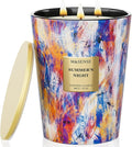 M&SENSE Summer Night Scented Soy Large Candle, 3-Wick 35oz 150 Hours Non-Toxic, Calming Stress Relief Candles for Home Scented Decor, Housewarming Gift for Men & Women