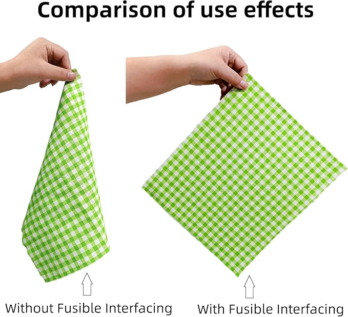 ANXINZENITH Heavy Weight Fusible Interfacing for Sewing-11.8" x 30.6 Yards,White Iron-On Non-Woven Fabric Stiffener,Suitable for Quilting,Crafts,Clothing,and Home Decor Sewing Materials（100g/㎡）