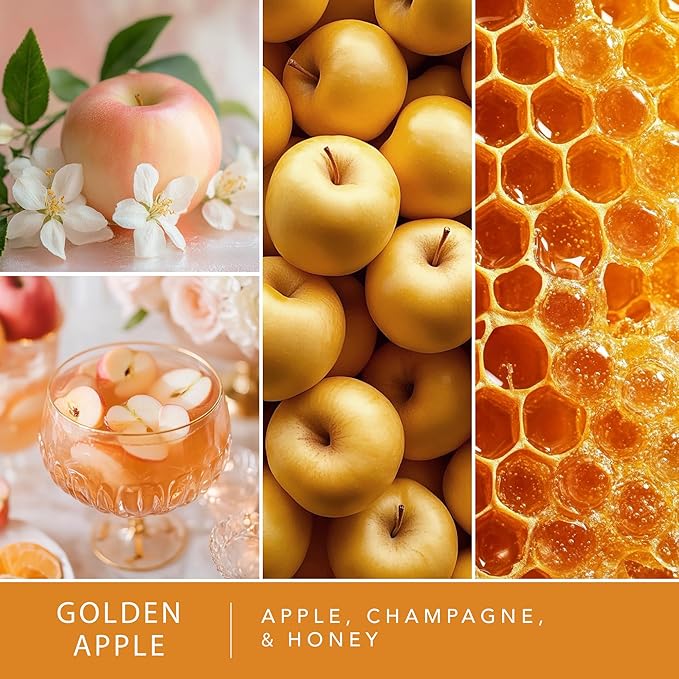 Scentsationals Wax Melts, Wax Cubes Strong Scent - Golden Apple - Long Lasting Scented Melts for Warmer, 10oz (24-Cubes)