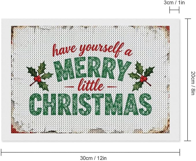 AIVKIEJK Diamond Painting Kits for Adults - Merry Christmas Santa Painting DIY 5D Full Drill Diamond Dots Paintings with Diamonds Gem Art and Crafts Home Decor 8"x12"