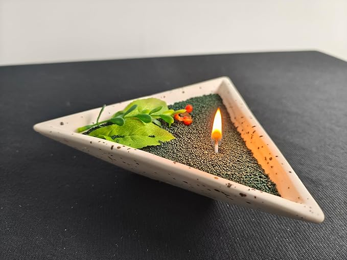DRMAISON Pearled Candle Wax Sand DIY Kit - 35.3 oz, Dark Green, Non-Toxic&Smoke-Free, Refillable with 60 Wicks, Long-Lasting Flame, Highly Customizable for Wedding, Party&Holiday Decor