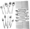 Lenox Haveson 65-Piece Flatware Set, 10.15 LB, Metallic