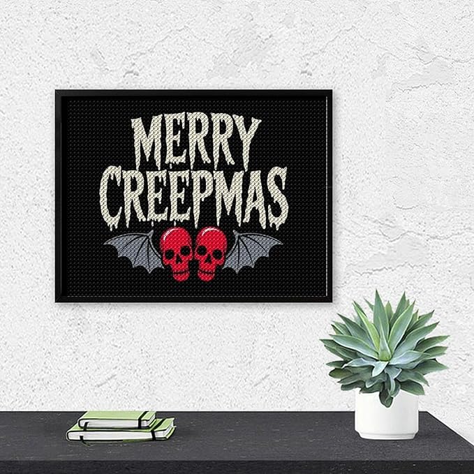 AIVKIEJK Diamond Painting Kits for Adults - Halloween & Christmas Gothic Ghost Christmas Painting DIY 5D Full Drill Diamond Dots Paintings with Diamonds Gem Art and Crafts Home Decor 12"x16"