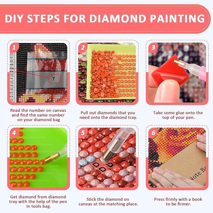 Skyboda Christmas Diamond Art Kits for Adults Beginners, Christmas Farmhouse Truck Diamond Painting Kits for Adults,5D Full Drill DIY Diamond Dot Gem Art Kit Wall Home Decor Arts Craft 12x16 inch