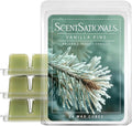 Scentsationals Wax Melts Strong Scent - Vanilla Pine - Long Lasting Scented Wax Cubes for Warmers, 10oz (24-Cubes)