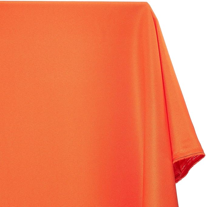 Ottertex Polyester Ripstop Fabric Water Repellent Heavy Duty Outdoor Lightweight By The Yard - Orange (5 Yards)