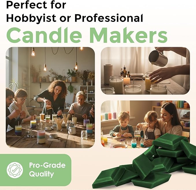 Lime Green Candle Dye - Made in The USA - Premium Colorants - Highly Concentrated - Popular Colors for Paraffin or Soy Wax - Great for Professionals or Hobbyist - 50 Dye Chips
