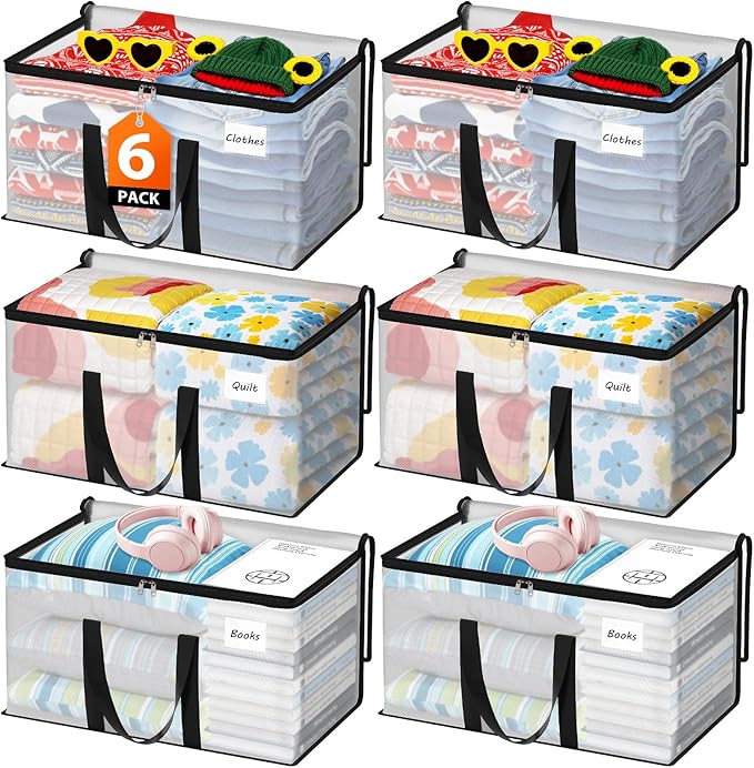 Fab totes Moving Bags Extra Heavy Duty Oversized Storage Bags with Reinforced Handle and Double Zippers,Moving Supplies Totes for Storage Packing Dorm Room Essentials Alternative to Moving Boxes