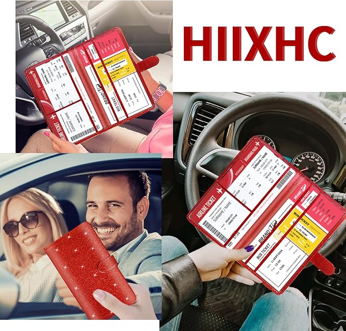 Car Registration and Insurance Card Holder - Leather Vehicle Glove Box Automobile Documents Paperwork Wallet Case Organizer for ID, Driver's License, Key Contact Information Cards