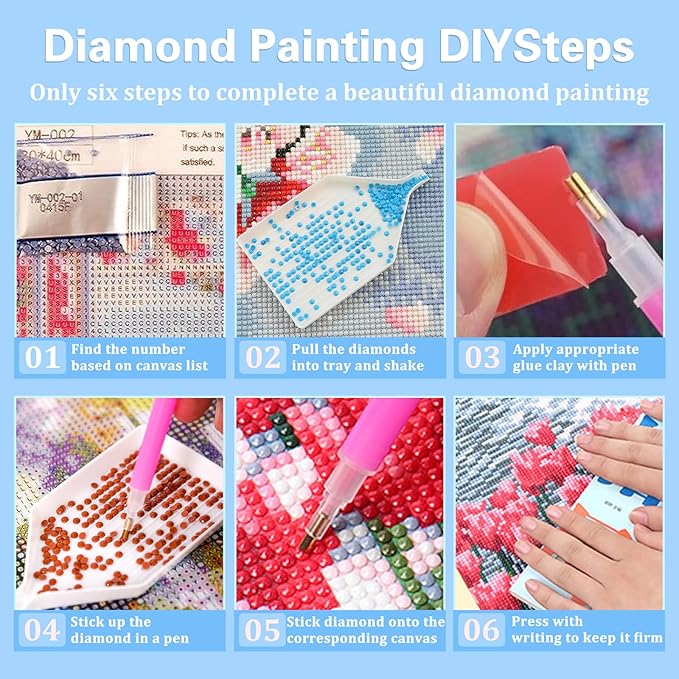 Reivworl Dog Diamond Art Kits for Adults, Dog Diamond Painting Kits, Gem Art Kit for Gifts and Home Interior Decor 12x16 Inch