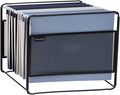 Mind Reader Hanging File Folder Organizer, Desktop Organizer, Storage, Office, Metal Mesh, 13" L x 9.75" W x 10.25" H, Black